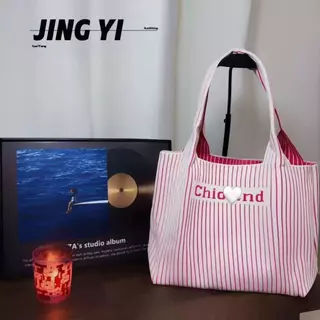 กระเป๋าเป้สะพายหลังสีชมพูกว้างขวาง ดีไซน์ไหล่เดียวและกระเป๋าซองแบบเรียบง่าย (ND10)