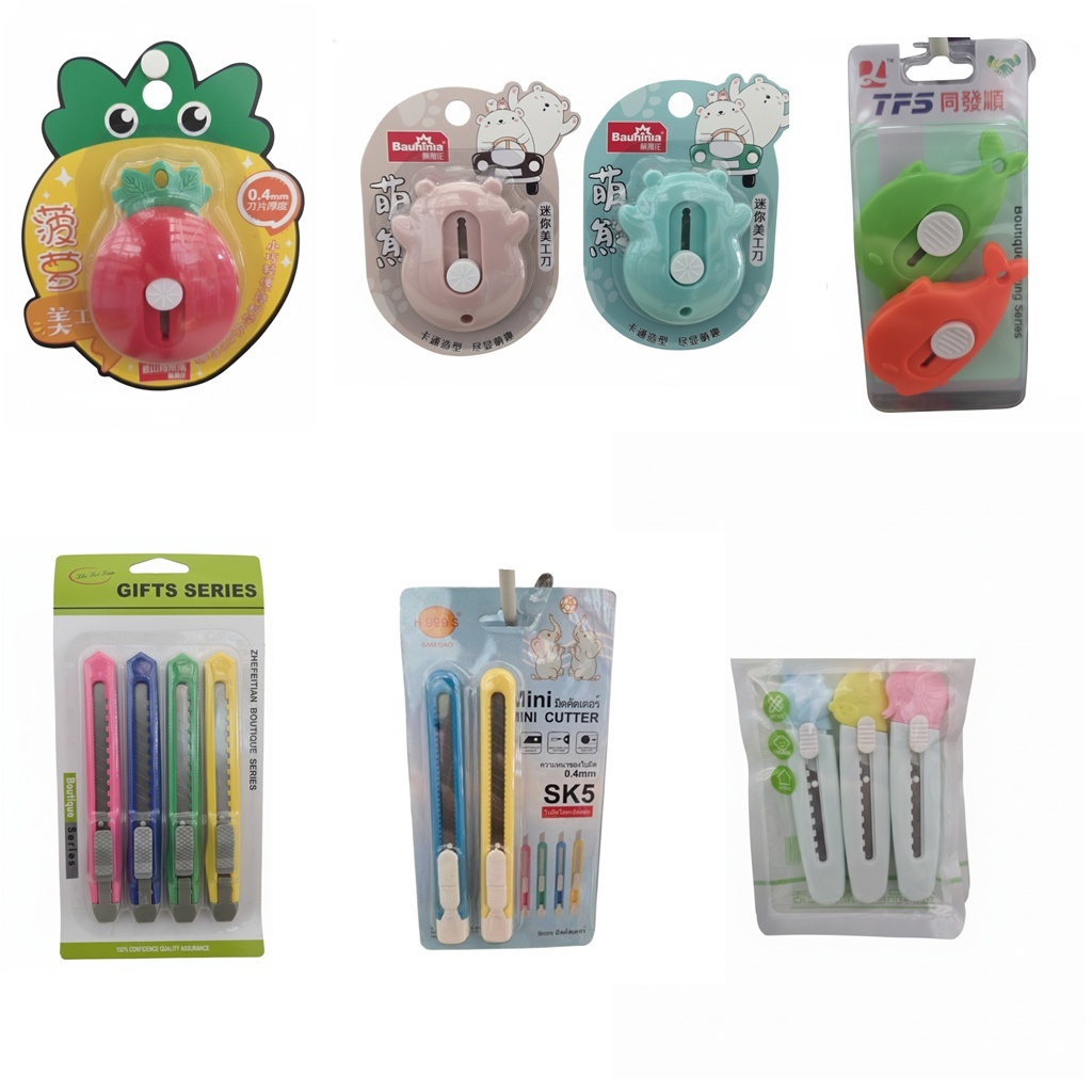(ทุกอย่าง20฿) มีดคัตเตอร์ มีดคัตเตอร์ด้ามพลาสติก ด้ามเล็ก (มีให้เลือกหลากหลายรูปแบบ)