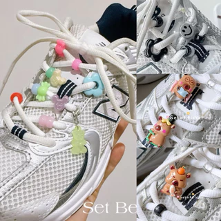 Sebofficial | Set beads shoes | ลูกปัดตกแต่งเชือกรองเท้า จี้ห้อยรองเท้า กิ๊บติดรองเท้าผ้าใบ