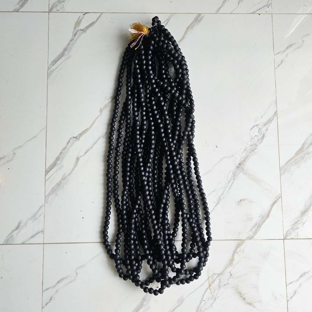 สร้อย ปะคำไม้ แท้ 108 เม็ด ขนาด 16มม. Wooden Mala Beads 108 Beads สร้อยสวดมนต์ ทำสมาธิ โยคะ