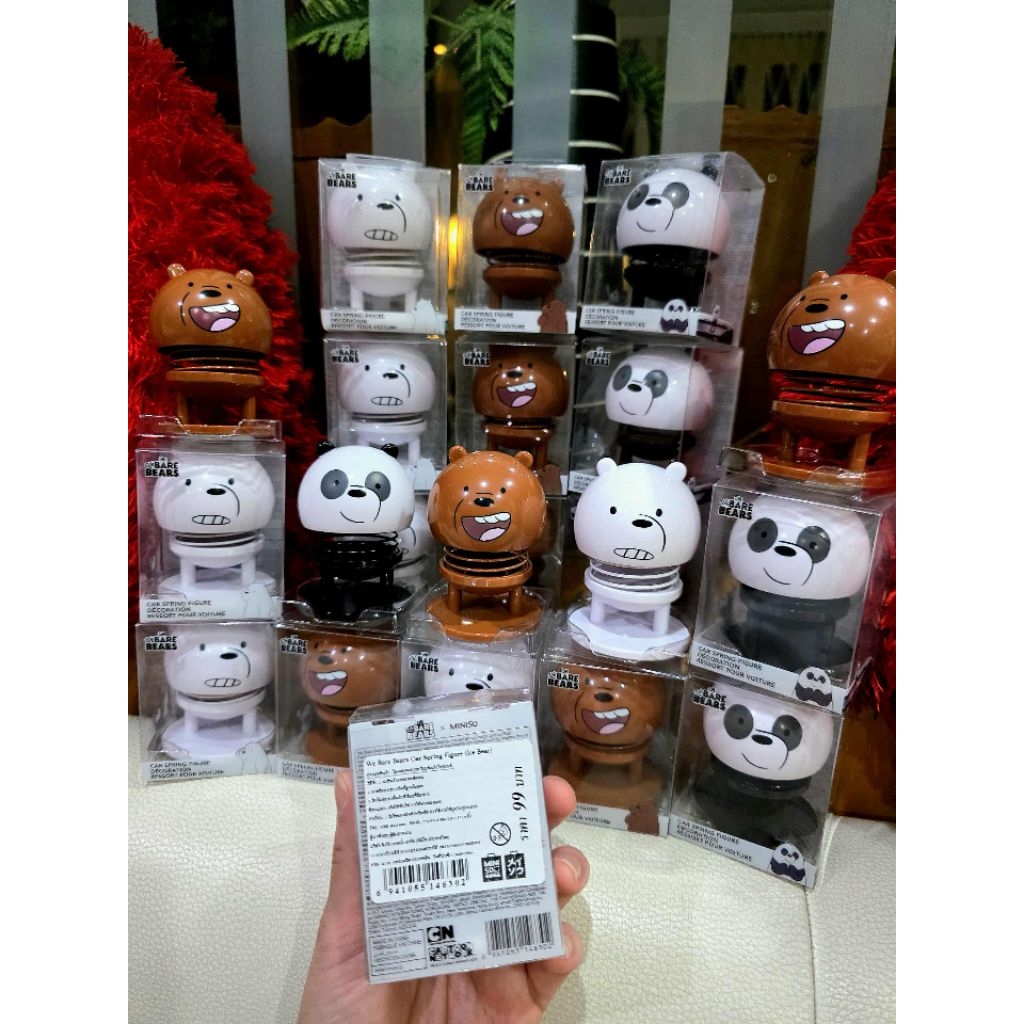 ตุ๊กตาติดหน้ารถ แก๊งสามหมีตัวป่วน We Bare Bears ตุ๊กตาโมเดลminisoแท้ ตุ๊กตาหมี ตุ๊กตาหน้ารถ ตุ๊กตาหัวโยก ของตกแต่งรถยนต์ - รูปที่ 7