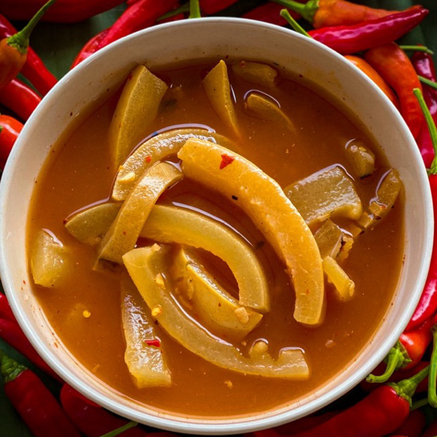 หนังส้มวัว สูตรไทใหญ่ อร่อย สะอาด รสชาติดั้งเดิม | ดอกเอื้องสามปอย