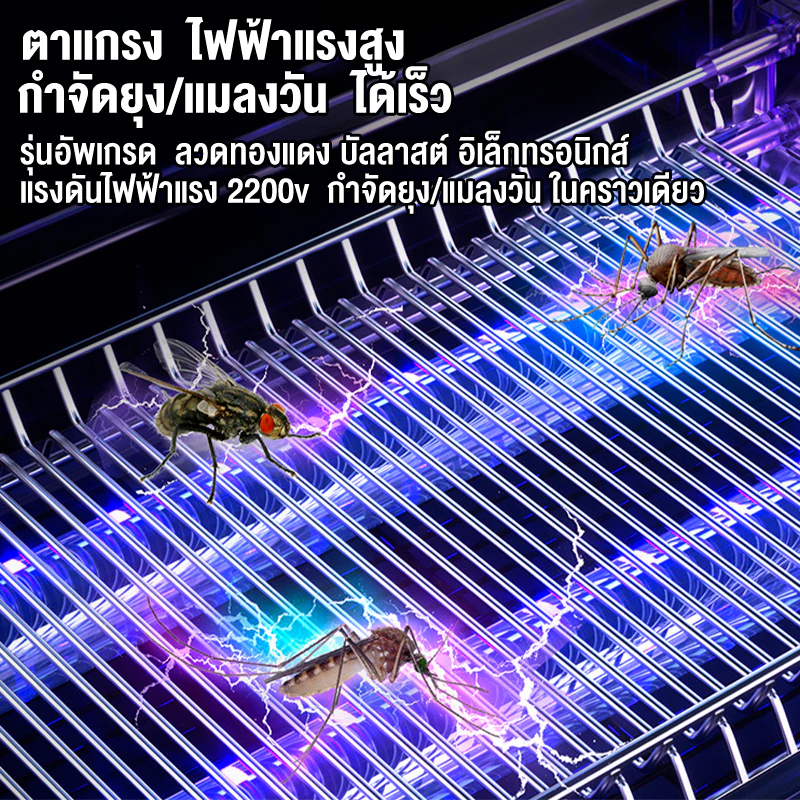 GIOSSARDI โคมไฟดักยุง ไฟฟ้า เครื่องด้กยุงไฟฟ้า ที่ดักยุง 360กริดไฟฟ้าองศา โคมไฟกันยุง เครื่องไล่ยุงโคมดักยุง - รูปที่ 3
