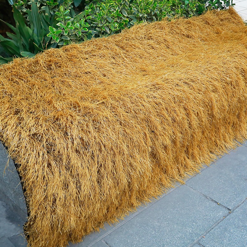 [การตัดและแยก] ฟางข้าวเทียม กว้าง 1/2 เมตร ฟางข้าวเทียม ฉนวนกันความร้อน ลดเสียง มุงหลังคา ป้องกันรังสี UV เสริมด้วยตาข่า - รูปที่ 3
