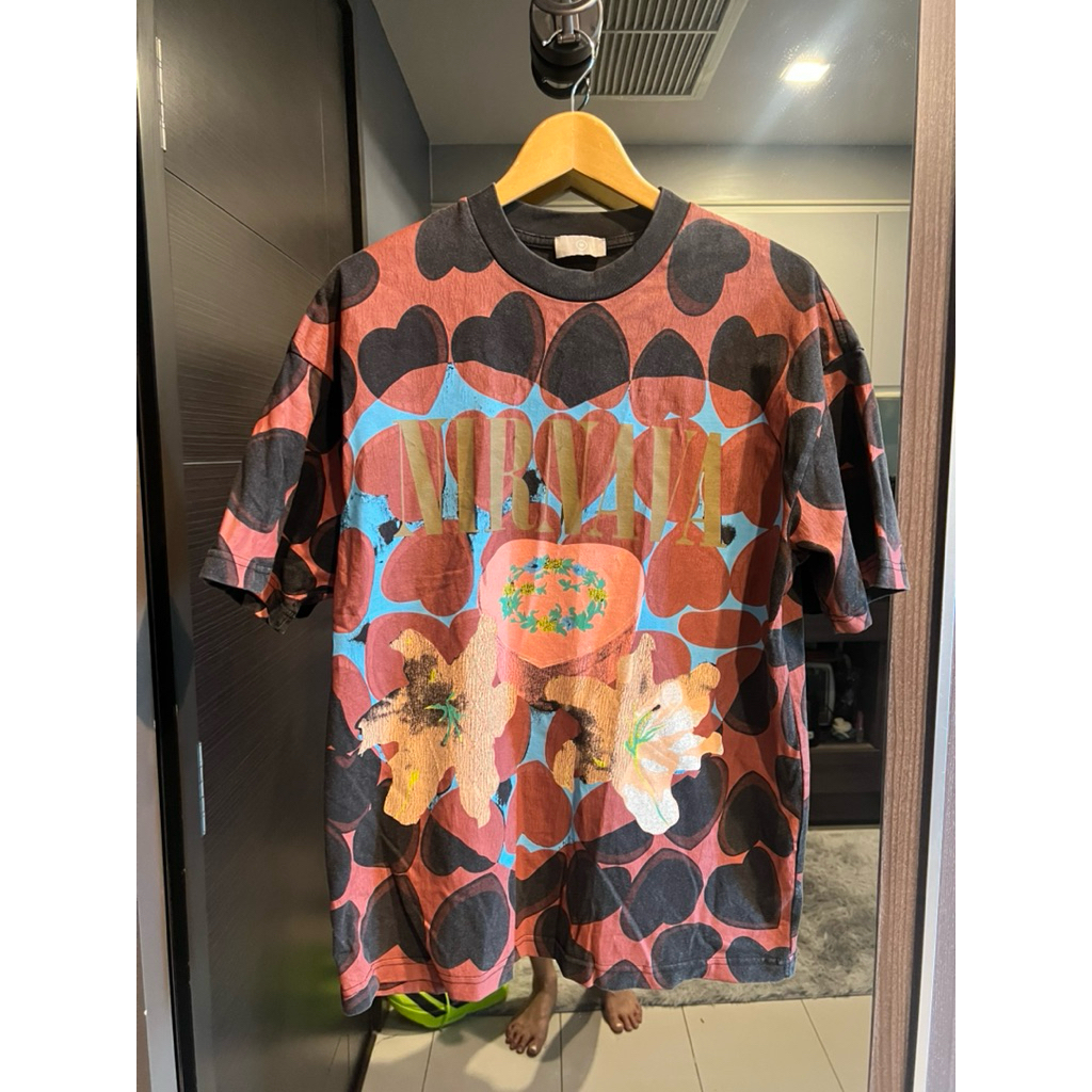 T-Shirt Vintage | Nirvana ‘1992 ลายฮิต Size M