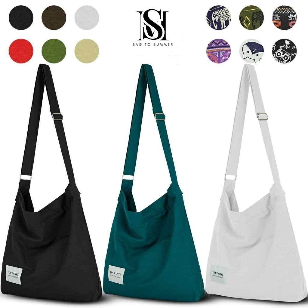 กระเป๋า tote ถุงย่าม ทางศีลธรรม กระเป๋าผ้า ย้ามสะพาย พร้อมส่ง