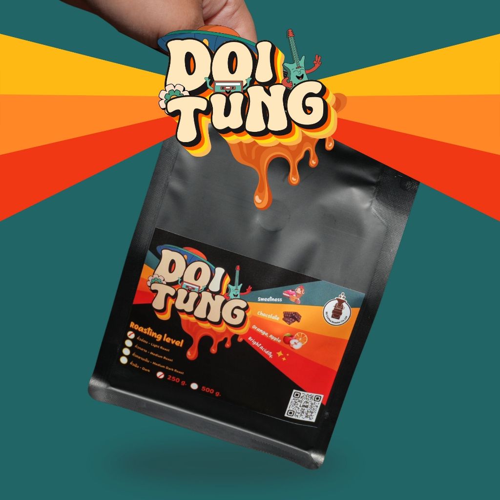 RK Coffee Roaster เมล็ดกาแฟคั่ว ดอยตุง 250g-1Kg.