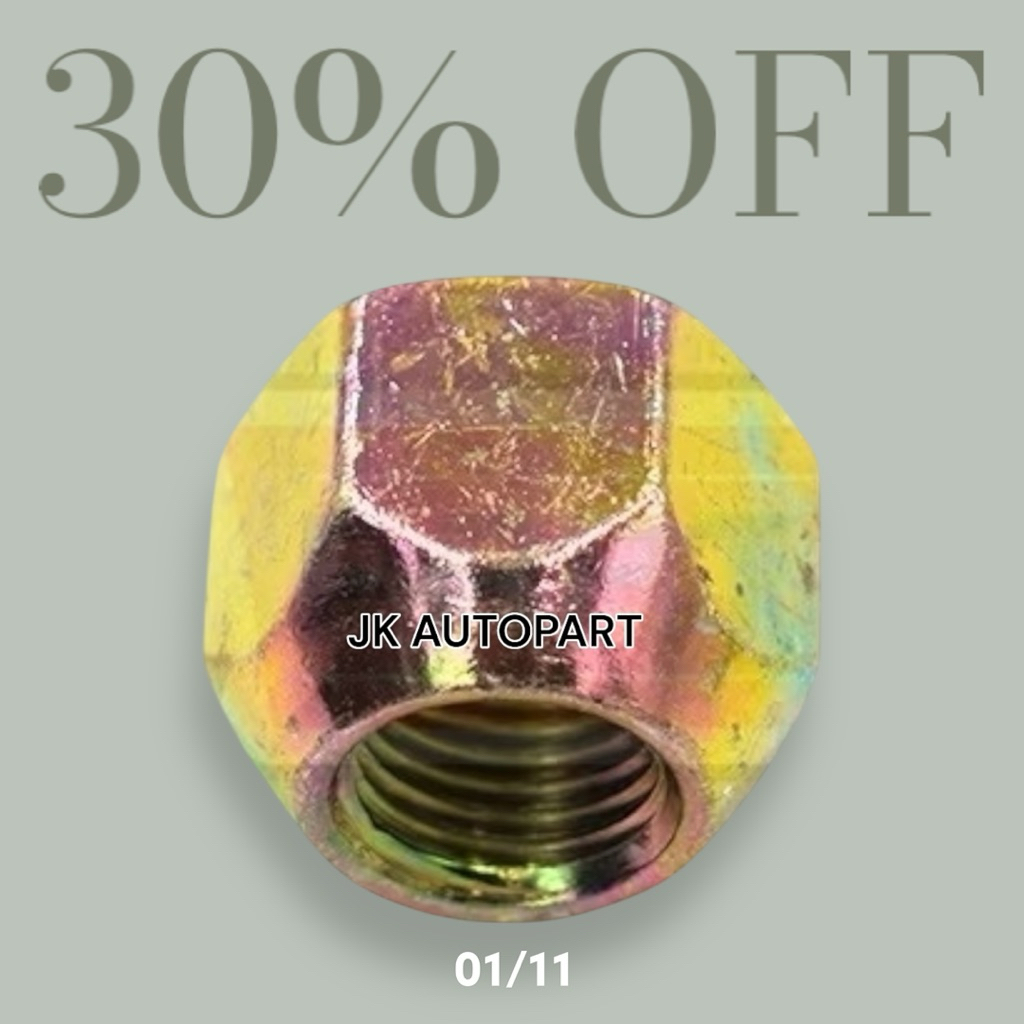 หัวน๊อตล้อ S220 ELF เพลาลอย S250 , NKR , TCPY เบอร์ 23 M14x1.5 L-R หัวน็อตตัวเมียเพลาลอย/BNHL - รูปที่ 3