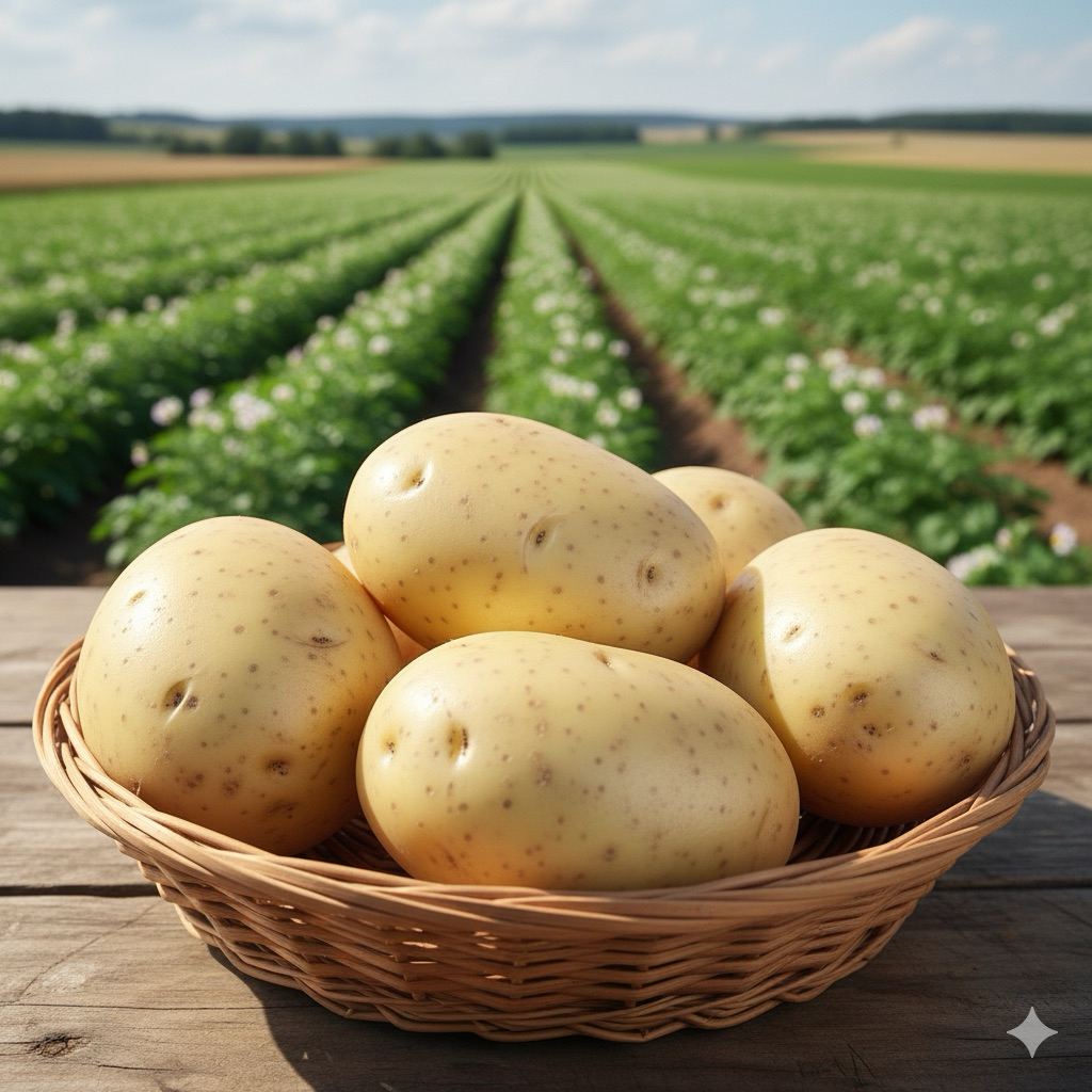 มันฝรั่งสด มันฝรั่งเกรดเอ potato น้ำหนัก 1 กิโลกรัม