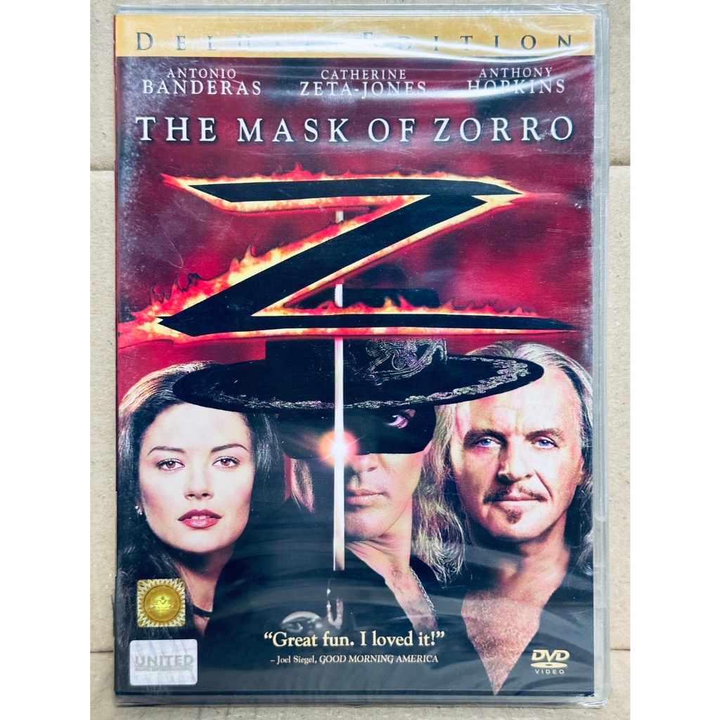 DVD : The Mask of Zorro (1998) หน้ากากโซโล "Antonio Banderas, Catherine Zeta-jones, Anthony Hopkins"