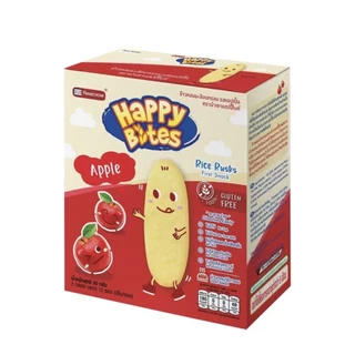 Happy Bites แฮปปี้ไบท์ ขนมข้าวอบกรอบหอมมะลิ สำหรับเด็ก ขนาด 50 กรัม
