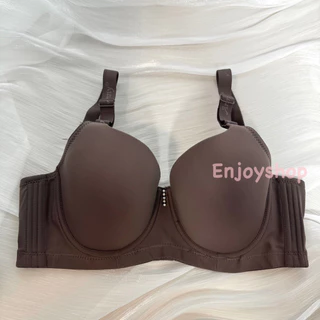 Anny8807D เสื้อในไซส์ใหญ่ Cup D 40–54 เต้าลึก มีโครง 4 ตะขอ เสื้อในสาวอวบ เนื้อผ้าเกรดขึ้นห้าง