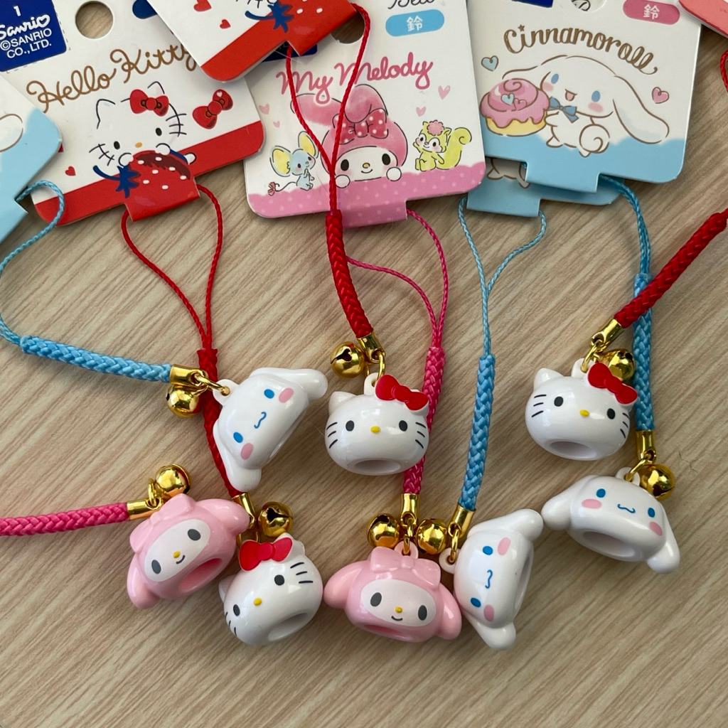 🇯🇵(หลายแบบ) แท้!! พวงกุญแจกระดิ่งนำโชคคิตตี้ซานริโอ้ Kitty KeyChainห้อยเป๋า,โทรศัพท์,จี้ห้อยคอสัตว์เลี้ยง,กระดิ่งแมว