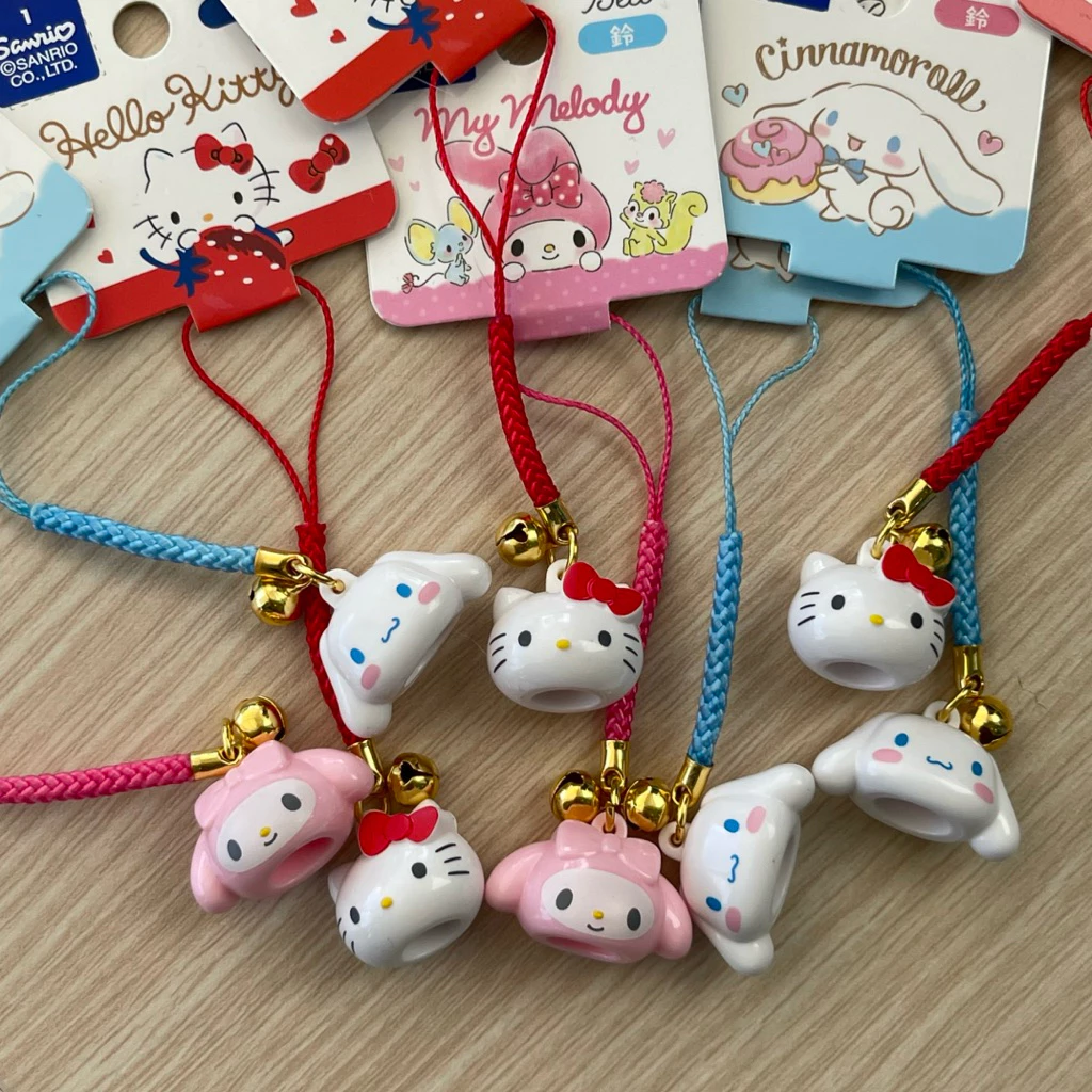 🇯🇵(หลายแบบ) แท้!! พวงกุญแจกระดิ่งนำโชคคิตตี้ซานริโอ้ Kitty KeyChainห้อยเป๋า,โทรศัพท์,จี้ห้อยคอสัตว์เลี้ยง,กระดิ่งแมว