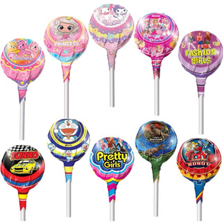 🍭ลูกอมยักษ์ ซุปเปอร์ป๊อบ Biskio Super Pop อมยิ้มกลิ่นผลไม้ 80 กรัม
