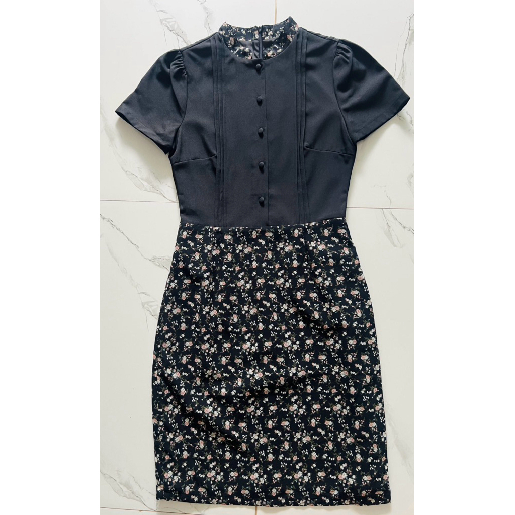 ชุดเดรส/ชุดทำงาน/ชุดไปงานศพ/ชุดสีดำป้ายpawi