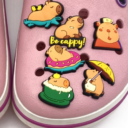 คาปิบาร่า สุดน่ารักตัวติดรองเท้า อุปกรณ์เสริมรองเท้า ลายการ์ตูน capybara ที่ติดรองเท้า