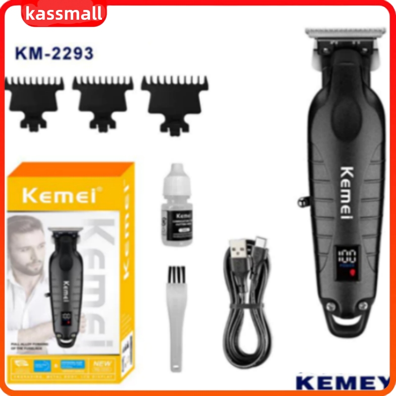Kemei KM-2293ของแท้ 100% ปัตตาเลี่ยนไร้สาย อัจฉริยะ ชาร์จได้ เสียงเงียบ ปัตตาเลี่ยนตัดKemei KM-2293