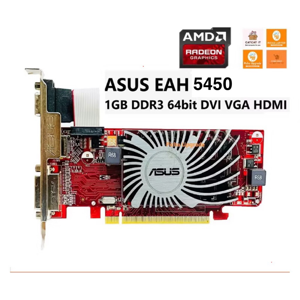 ASUS EAH5450 1GB GDDR3 HDMI VGA มือสอง