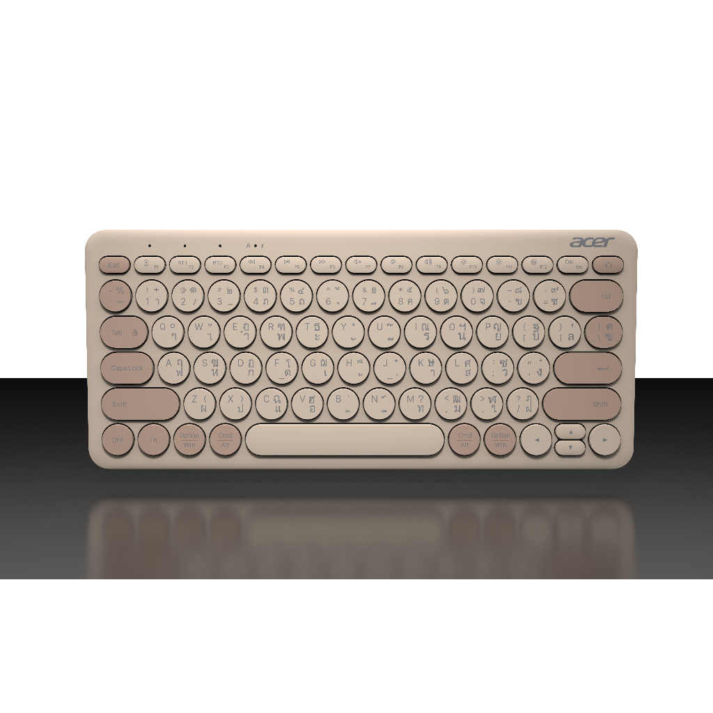 ACER LV1600 Keyboard (Beige Brown) - RF2.4 + BT (Scissor Switches) - LV1600 KB RF 2.4 (BB)IP7-001305