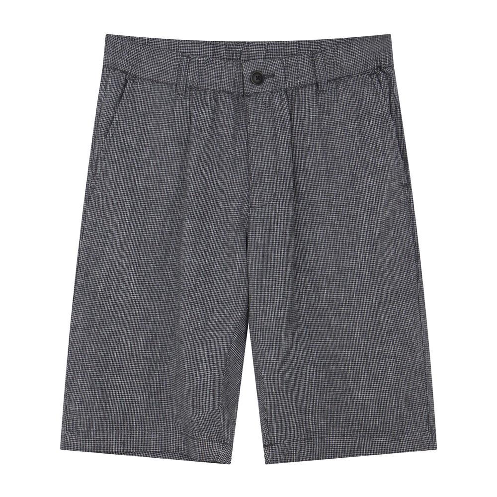 GIORDANO กางเกงขาสั้นผ้าลินินผู้ชาย Men's Linen Bermuda Shorts 01105227