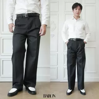 BARON Black Slacks & Pants กางเกงสแลคและกางเกงขายาว สีดำ รุ่นขายดีที่ได้รับความนิยมจากลูกค้า