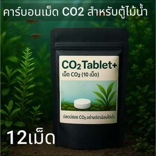 เม็ดco2 สำหรับต้นไม้น้ำตู้ไม้น้ำ 12เม็ดสุดคุ้ม