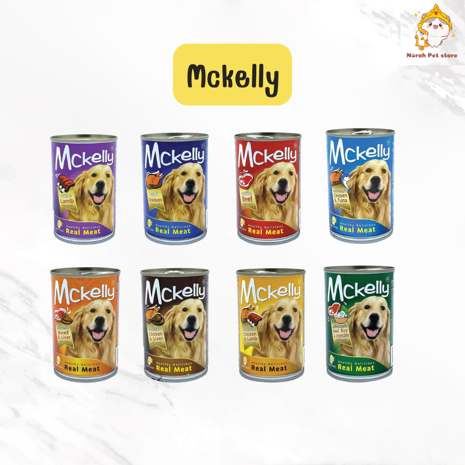 Mckelly แมคเคลลี่ อาหารเปียกสุนัข อาหารกระป๋อง ขนาด 400 กรัม