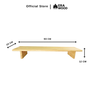 *ตัดความสูงฟรี* Era Wood ชั้นวางจอคอม แท่นวางอเนกประสงค์ ตัวงานเคลือบด้านทำจากไม้ยางพาราประสาน มีหลายขนาดให้เลือก