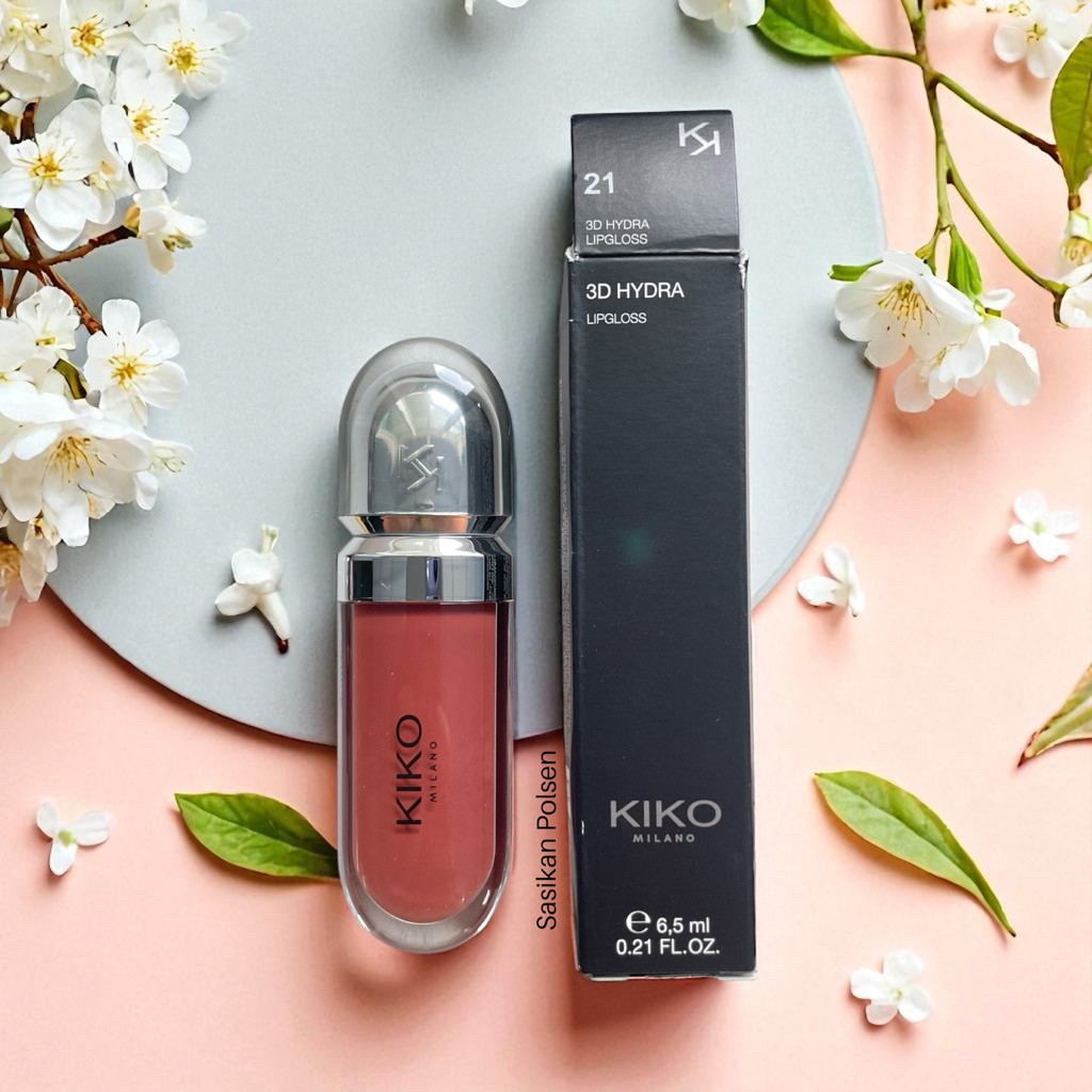สี21 Brun Rose/KIKO 3d Hydra Lipgloss 6.5ml. ลิปกลอสบำรุง