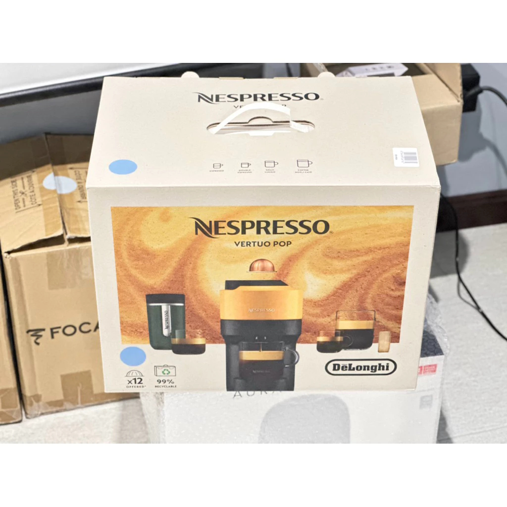 DeLonghi Nesptesso Vertuo Pop Env90 capsule coffee machine สี Mango Yellow