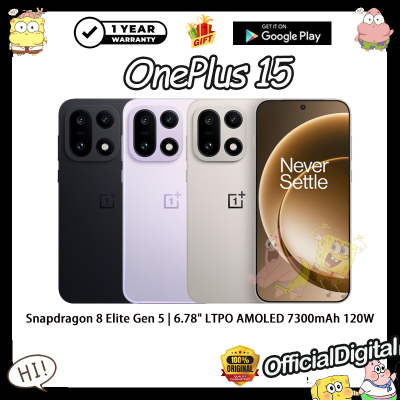 【China Rom】OnePlus 15 Snapdragon 8 Elite Gen 5 6.78inches 7300mAh 120W OnePlus 13 OnePlus15 | รับประ