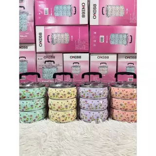 ปิ่นโต สวย น่ารัก 3 ชั้น 14*3 1503 ขนาด 14x3 รหัส 1503 ดีไซน์น่ารักเฉพาะรุ่นนี้