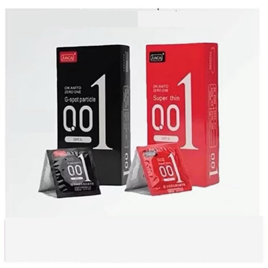 ถุงยางอนามัย ถุงยาง OlO  KUIYLO รุ่น 001มม (10ชิ้น/1กล่อง) พกพาง่าย แบบบาง ไม่ระบุชื่อสินค้าหน้ากล่อง