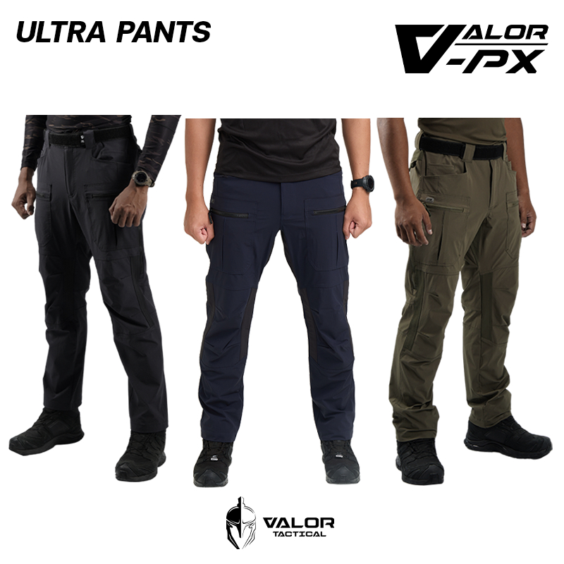 VALOR PX - Ultra Pants กางเกงเดินป่า ขายาว Tactical ขอบเอว Velcro ปรับได้ มีความคล่องตัว และทนทาน