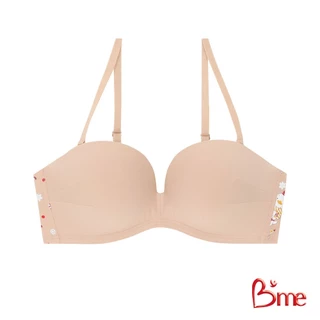 B'me เสื้อชั้นในไร้โครงถอดสาย level 3 ฟองหนา รุ่น ME1C11 สีน้ำตาล สีนู้ด(ลายSnowduck) ME6A4B