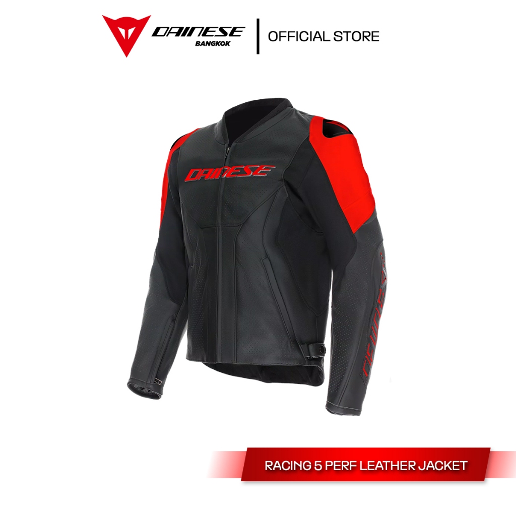 Dainese เสื้อแจ็คเก็ต รุ่น RACING 5 PERF LEATHER JACKET