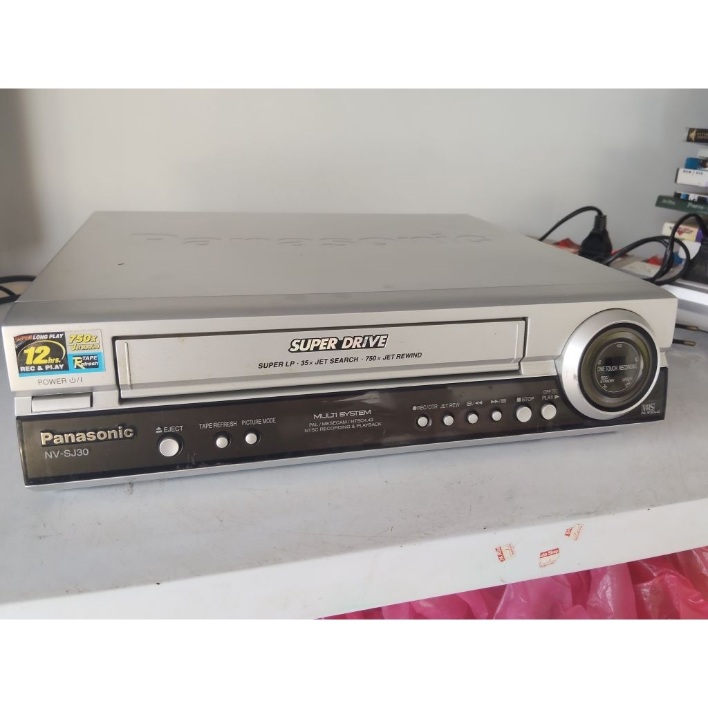 เครื่องเล่นวีดีโอ Panasonic VDO VHS รุ่นNV-SJ30AM ระบบโมโน ใช้งานได้ปกติ