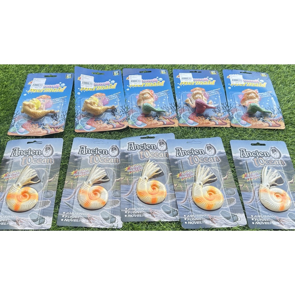 ของเล่นจำลองสัตว์แช่น้ำเพื่อเติบโต พร้อมส่ง (สินค้าอยู่ไทย) มีให้เลือกหลายแบบ