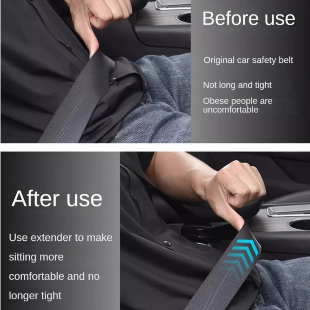 Universal Car Seat Belt extender สําหรับ Toyota Honda MG BYD มิตซูบิชิ โรโยต้า ฮอนด้า วัสดุโลหะผสมรถเข็มขัดนิรภัยคลิปหัว - รูปที่ 3