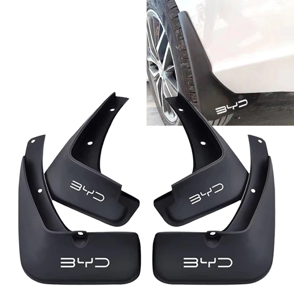 ชุด4ชิ้น ยางบังโคลนหน้า-หลัง BYD Dolphin ติดตั้งเองได้ แบบไม่ต้องเจาะ อุปกรณ์แต่งรถยนต์ แถมเครื่องมือ ส่งจาก🇹🇭บังโคลนbyd