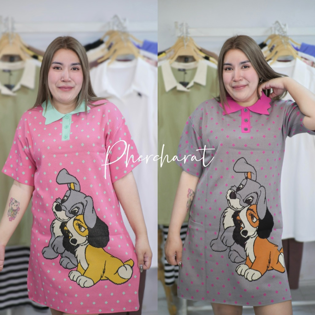 เดรสทอลายน่ารักๆ พร้อมส่งนะคะ