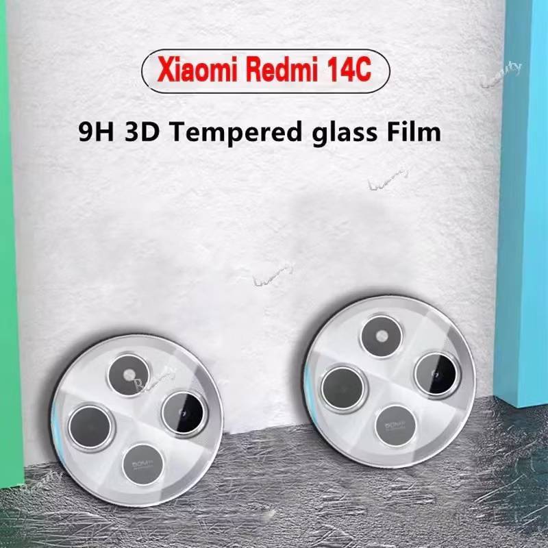 ส่งไว ร้านไทย ฟิล์มกระจกกันรอยเลนส์กล้อง3D เต็มเลนส์ สำหรับ Redmi 14C - รูปที่ 2