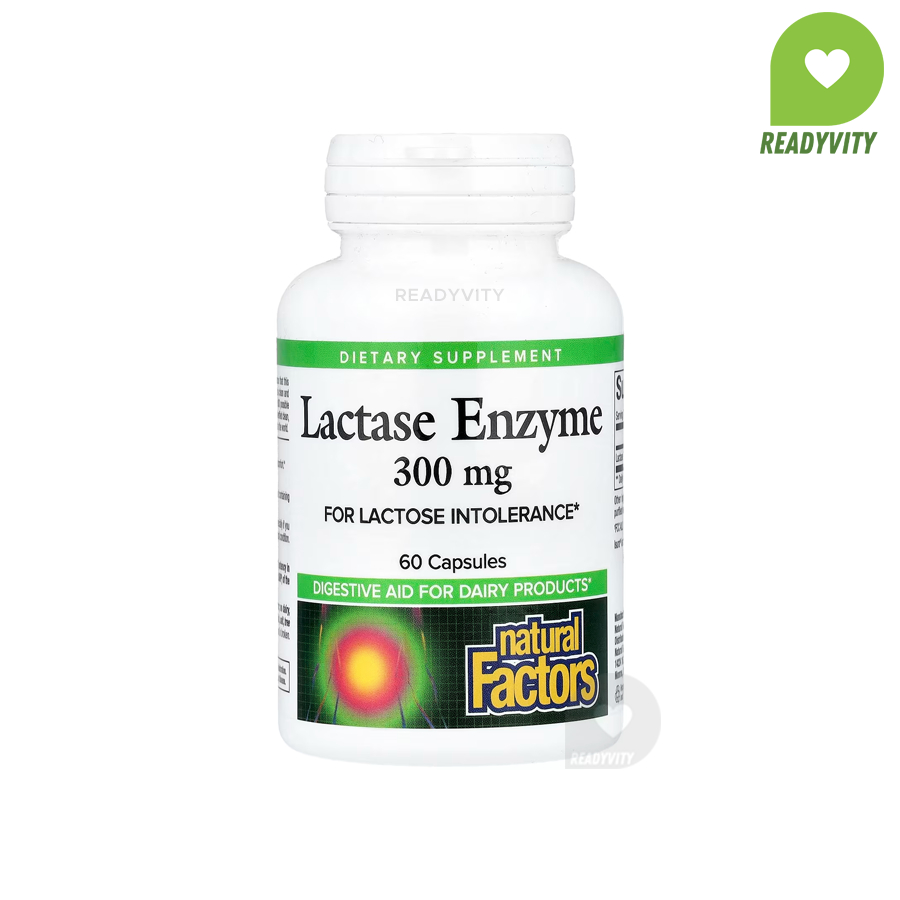 Natural Factors, Lactase Enzyme, 9,000 FCC ALU, 60 Capsules