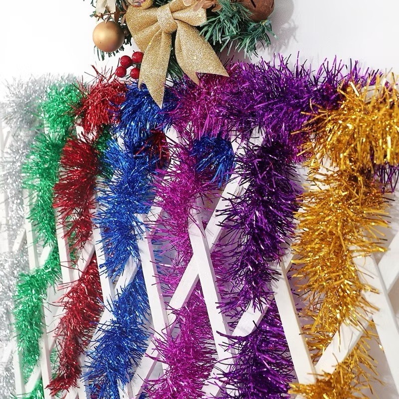 พู่สายรุ้ง พู่ประดับ ตกแต่งคริสต์มาส ยาว 2 เมตร หลากหลายสี ตกแต่งปีใหม่ งานปาร์ตี้ คริสต์มาส - รูปที่ 5