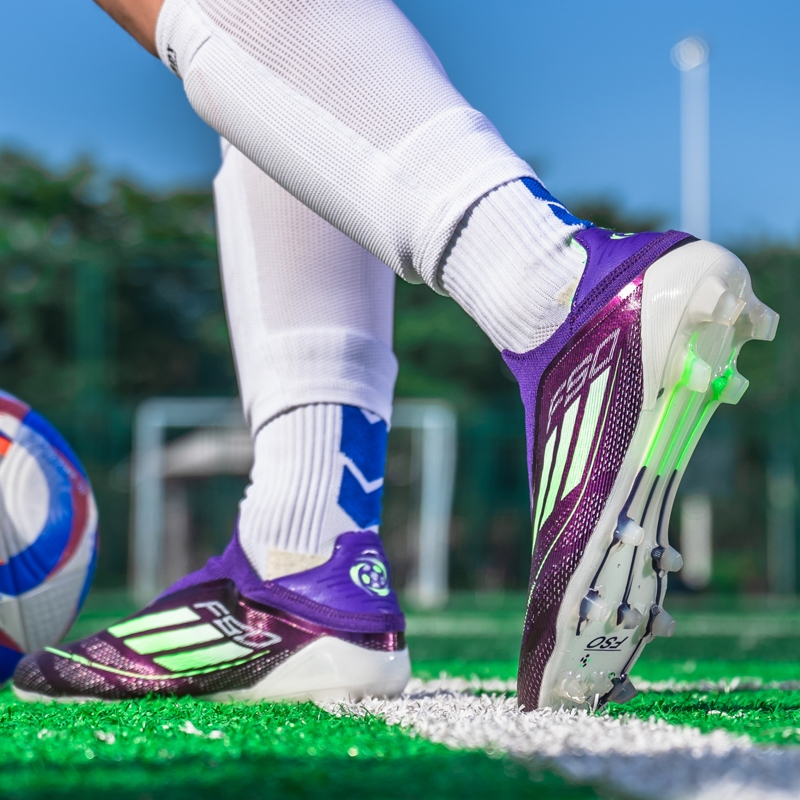 รองเท้าฟุตบอลสไตล์ใหม่ New style Long Spikes Soccer Shoes รองเท้าฟุตบอลฝึกอบรมกลางแจ้ง ราคา ถูกที่สุด ดีลบีเคเค แกลเลอรีภาพที่ 6