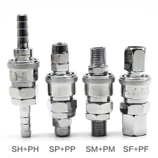 (ส่งจากไทย)คอปเปอร์ ข้อต่อสายปั๊มลม SP20+PP20 ต่อสายลมขนาด5x8 mm