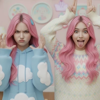 กิ๊บติดผม แฟชั่นสำหรับผู้หญิง สีสันหลากหลาย กิ๊บติดผมรูปสติ๊กเกอร์อิโมจิพลาสติกน่ารัก พร้อมส่งจากไทย