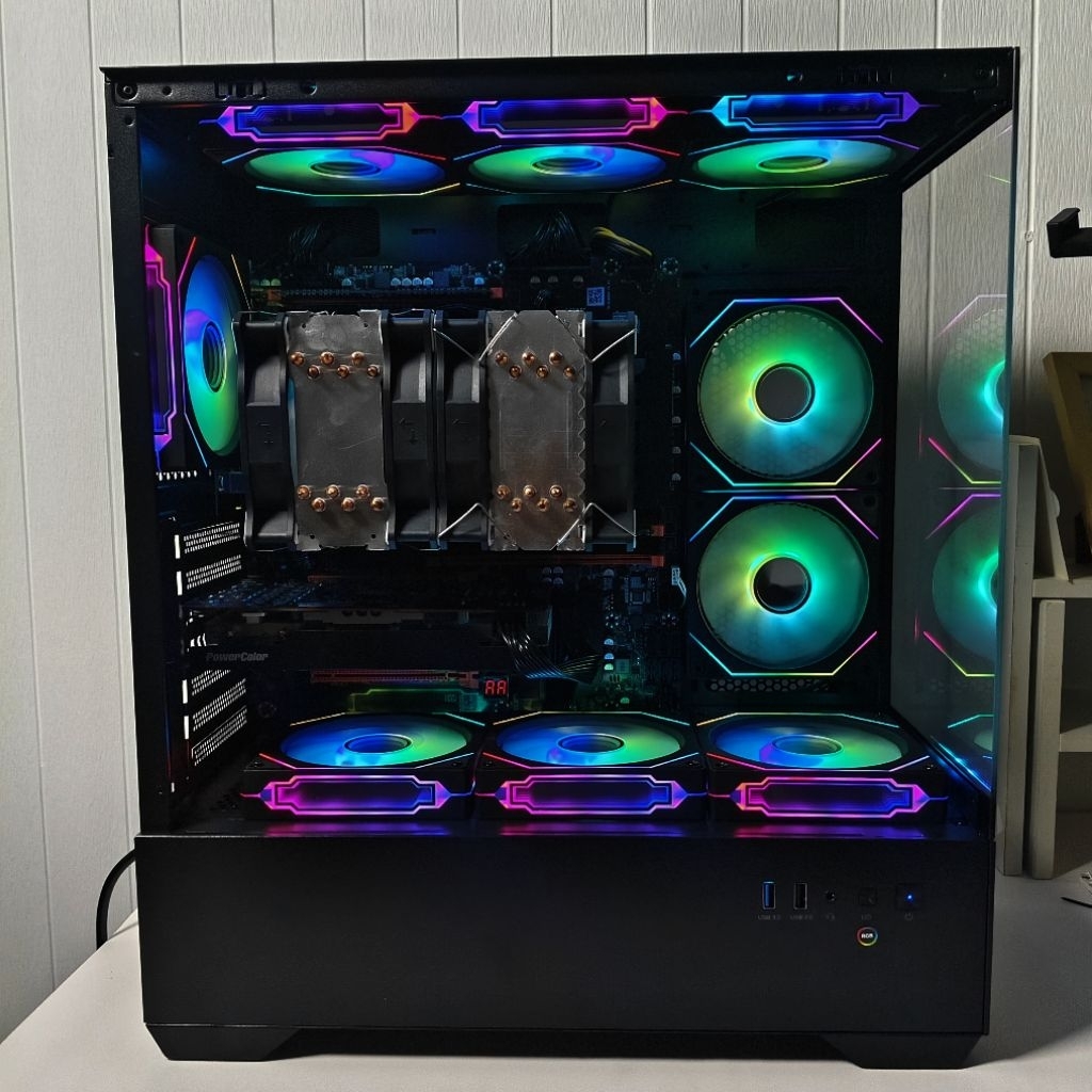 คอมพิวเตอร์ 32คอร์ 64เธรด XEON E5-2683 V4 *2 + RAM ECC DDR4 64GB + RX 6600 8GB