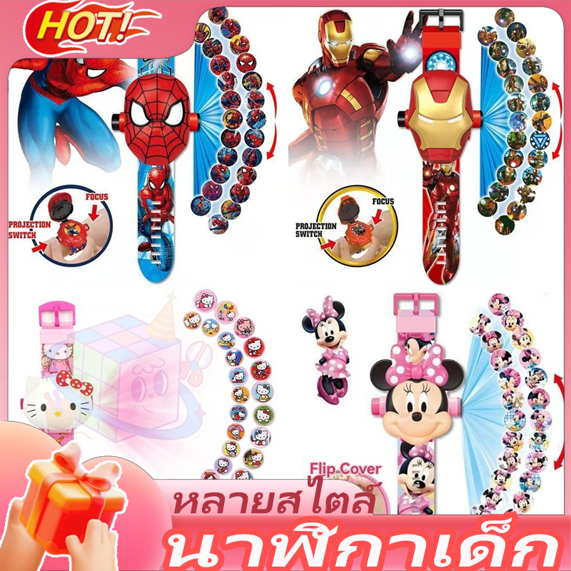 การ ์ ตูนเด ็ กนาฬิกาเด ็ ก Flip Glow นาฬิกาเด ็ ก 3D นาฬิกาอิเล ็ กทรอนิกส ์